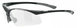 uvex Sportstyle 223 Sportbrille (2218 black/grey, clear (S0))