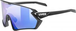 uvex Sportstyle 231 2.0 Polavision Sportbrille (2240 black matt, polavision/mirror blue (S3))