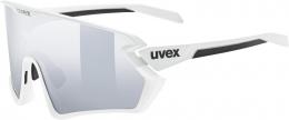 uvex Sportstyle 231 2.0 Sportbrille (8116 cloud/white matt, supravision mirror silver (S2))