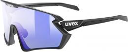 uvex Sportstyle 231 2.0 Variomatic Sportbrille (2204 black matt, litemirror blue (S1-3))