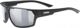 uvex Sportstyle 233 Polavision Sonnenbrille (2250 black matt, polavision, litemirror silver (S3))