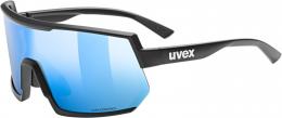 uvex Sportstyle 235 Polavision Sportbrille (2240 black matt, polavision/mirror blue (S3))