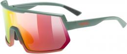 uvex Sportstyle 235 Sportbrille (7316 moss/grapefruit mat, mirror red (S2))