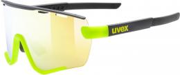 uvex Sportstyle 236 Set Sportbrille (2616 black/yellow matt, mirror yellow (S2), clear (S0))
