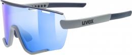 uvex Sportstyle 236 Set Sportbrille (5416 rhino/deep space matt, mirror blue (S3), clear (S0))