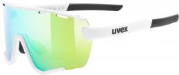 uvex Sportstyle 236 Set Sportbrille (8816 white matt, mirror green (S2), clear (S0))