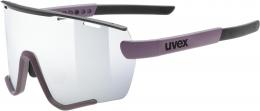 uvex Sportstyle 236 small Set Sportbrille (3216 plum/black matt, mirror silver (S3), clear (S0))
