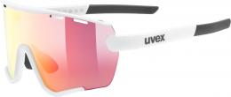 uvex Sportstyle 236 small Set Sportbrille (8816 white matt, mirror red (S2), clear (S0))