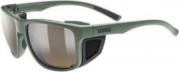 uvex Sportstyle 312 VPX Sportbrille (7761 moss green matt, polavision brown (S2-4))