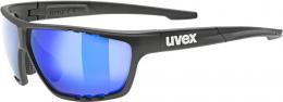 uvex Sportstyle 706 Sportbrille (2016 black matt, mirror blue (S3))