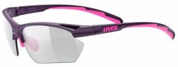 uvex Sportstyle 802 V small Sportbrille (3301 purple/pink matt, variomatic smoke (S1-3))