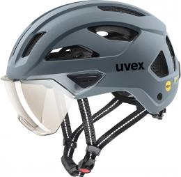 uvex Stride Visor Mips Fahrradhelm (59-61 cm, 01 anthracite matt (litemirror silver))