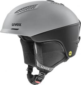 uvex Ultra Mips Skihelm (51-55 cm, 30 rhino/black matt)