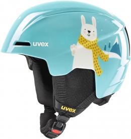 uvex Viti Kinder Skihelm (46-50 cm, 14 turquoise rabbit)