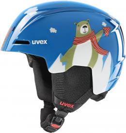 uvex Viti Kinder Skihelm (51-55 cm, 13 blue bear)