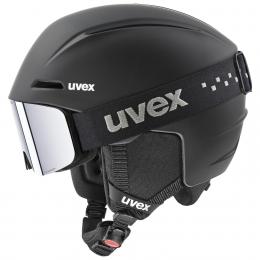 uvex Viti Kinder Skihelm Set (54-58 cm, 13 black matt)