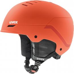 uvex Wanted Skihelm (58-61 cm, 50 fierce red stripes matt)