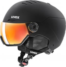 uvex Wanted Visor Skihelm (54-58 cm, 10 black matt (S2))