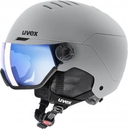 uvex Wanted Visor Skihelm (54-58 cm, 30 rhino matt (S2))