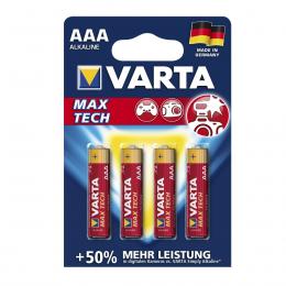 Varta Batterie Micro AAA - LONGLIFE MAX POWER - 4 Stück - Typ: LR03...