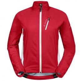 VAUDE Spray IV rot-weiß Damen Regenjacke, Größe 36, Bike Jacke, Regenbekleidung