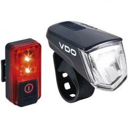 VDO Beleuchtungsset ECO Light M60 +Red Plus, Fahrradlicht, Fahrradzubehör