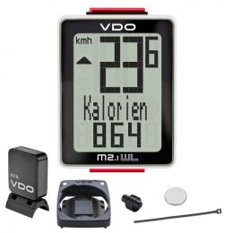 VDO Radcomputer M2.1 WL, Fahrradcomputer, Fahrradzubehör
