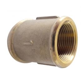 Verbindungsmuffe aus CR Messing mit Innengewinde 1 1/2' Zoll