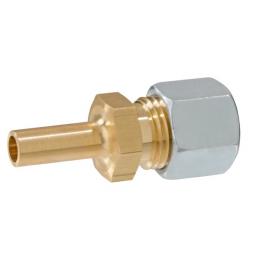 Verbindungsstück Rohrstutzen RST 8mm auf Rohrverschraubung RVS 10mm