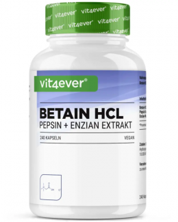 Vit4ever Betain HCL, 240 Kapseln MHD 31.08.2026