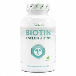 Vit4ever Biotin + Selen + Zinc, 365 Tabletten