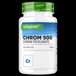 Vit4ever Chromium - 500 mcg, 365 Tabletten