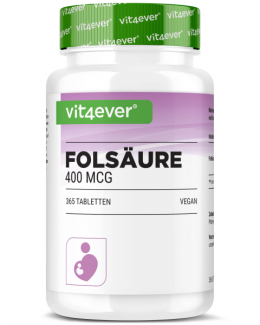 Vit4ever Folsäure - 400 mcg, 365 Tabletten