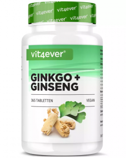 Vit4ever Ginkgo Ginseng, 365 Tabletten