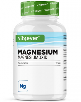 Vit4ever Magnesiumoxid, 365 Kapseln