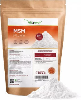 Vit4ever MSM Pulver, 1100g