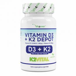 Vit4ever Vitamin D3 10.000 I.E. 200?g + Vitamin K2 200 mcg 180 Tabletten Angebot kostenlos vergleichen bei topsport24.com.