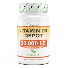 Vit4ever Vitamin D3 Depot 20.000 I.E. 240 Tabletten