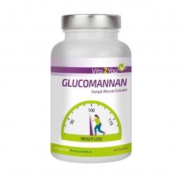 Vita2You Glucomannan 200 Kapseln - Konjak Wurzel - 4000mg - Diät - Premium Qu...