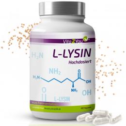 Vita2You L-Lysin 1200mg - 365 Kapseln - 1000mg reines Lysin pro Tag - ohne Zu... Angebot kostenlos vergleichen bei topsport24.com.