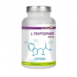 Vita2You L-Tryptophan 500mg - 365 Kapseln - Aus pflanzlicher Fermentation - o...