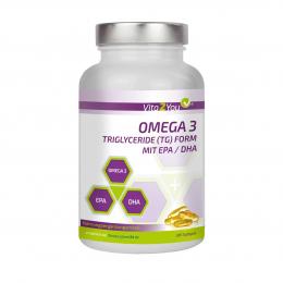 Vita2You Omega 3 - 1000mg - Triglyceride Form - EPA & DHA - 365 Softgels - Fi...