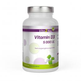 Vita2You Vitamin D3 5.000 IE (IU) - 240 Kapseln - Premium Qualit�t