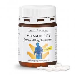Vitamin-B12-Supra-200 µg-Tabletten 240 Tabletten für 4 bis 8 Monate