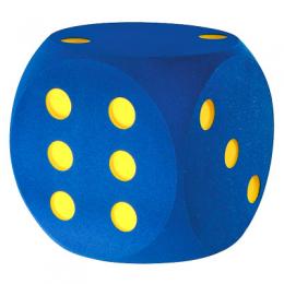 Volley Riesenwürfel aus Schaumstoff, Blau, 50 cm