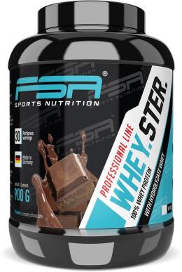 Whey Proteinpulver - Besser als ein Milchshake - Aspartamfrei, Laktosearm - Eiweiß für Deinen Muskelaufbau - Schokolade - 900g - FSA Nutrition