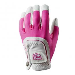 Wilson Staff Fit All Golf-Handschuh Damen LH Pink-White one size