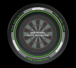 Winmau Advance Dartboard Surround - Schwarz Grün
