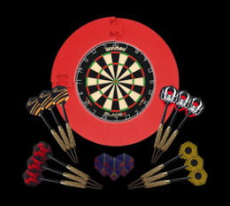 Winmau Blade 6 Bundle mit 12 McDart Steeldarts und Catchring