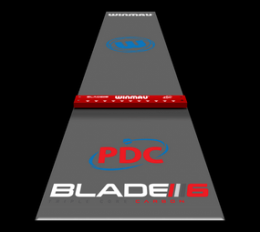 Winmau Clearzone PVC Dartmatte mit Oche